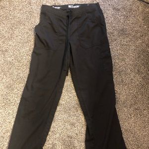 Greys anatomy small tall black scrub bottoms